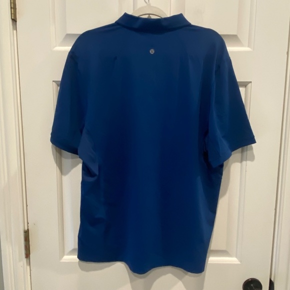 Lululemon Men's Evolution Short-Sleeve Polo Shirt, Blue 16438 - Picture 4 of 9